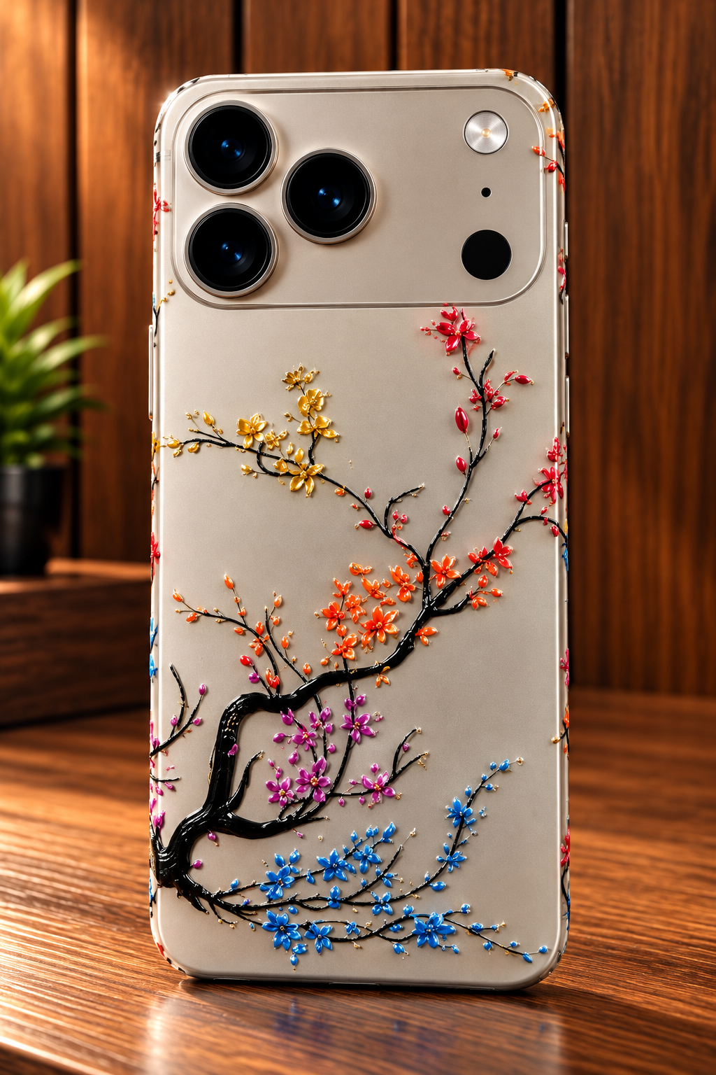 Glossy Floral 3D SKIN