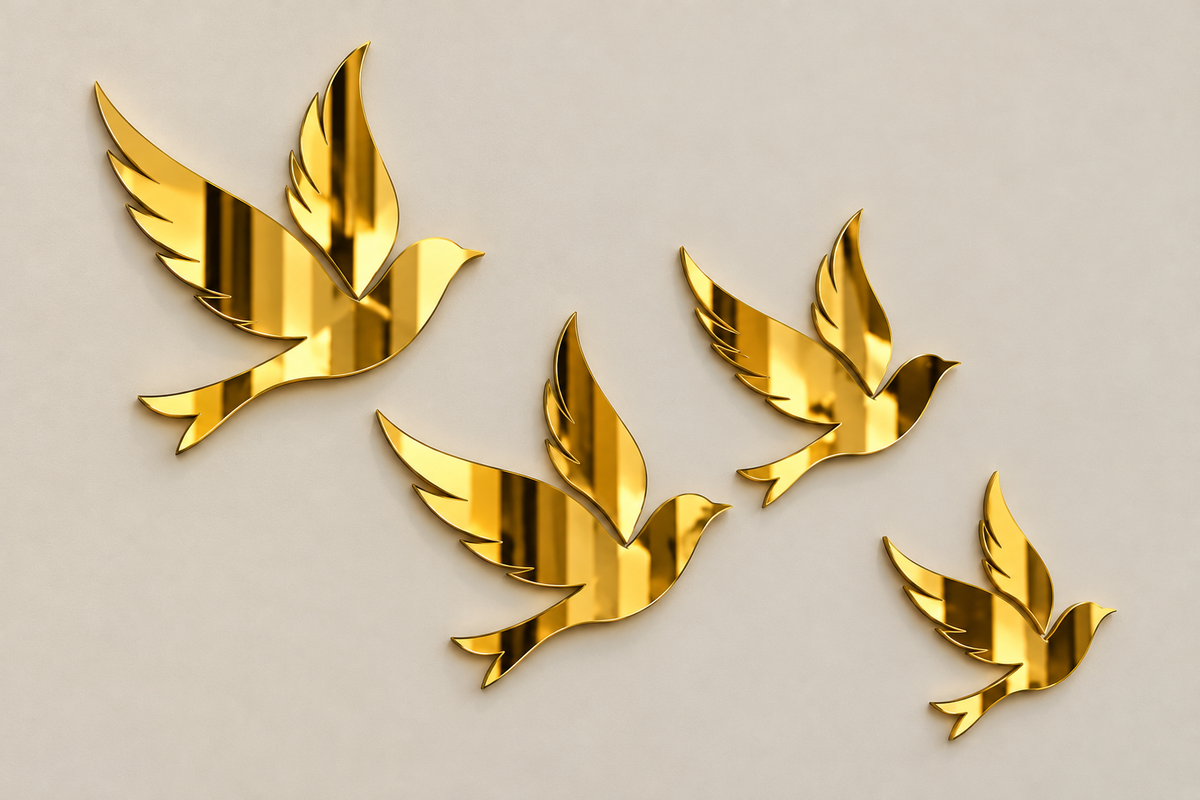 Golden Flock Acrylic Premium 4 Set