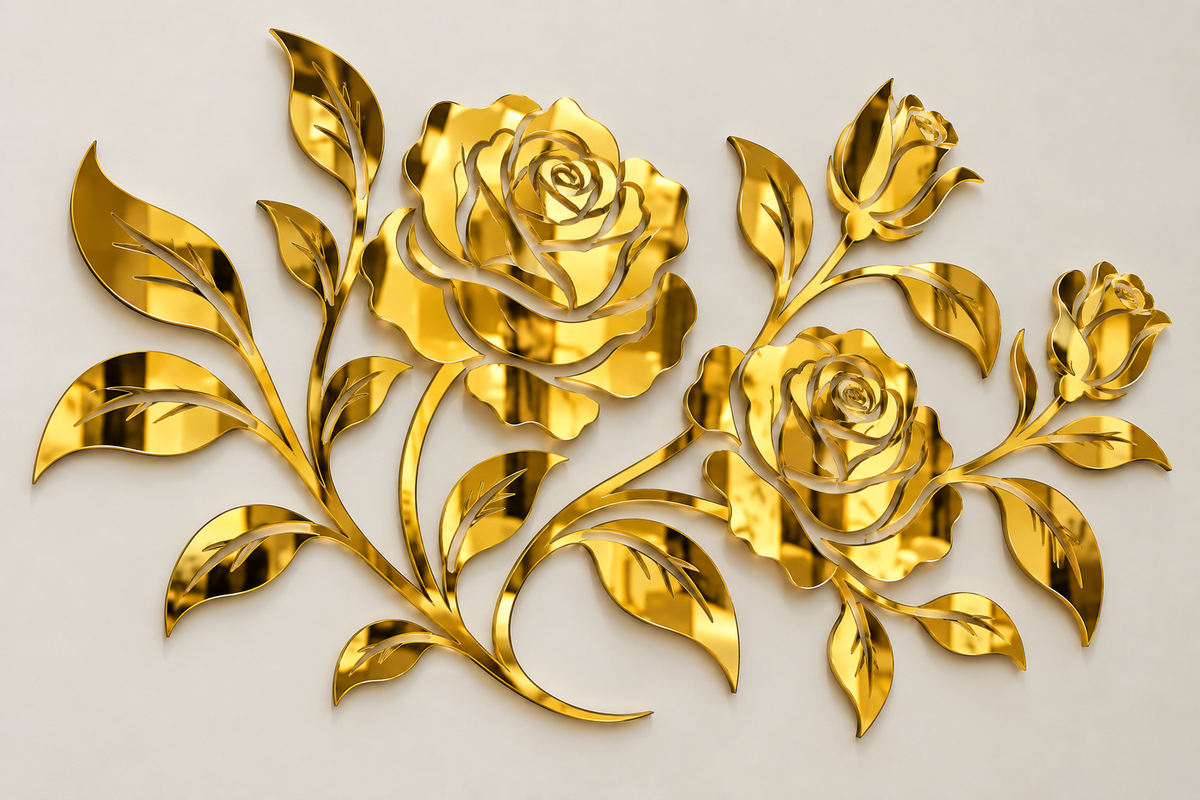 Acrylic Rose Wall