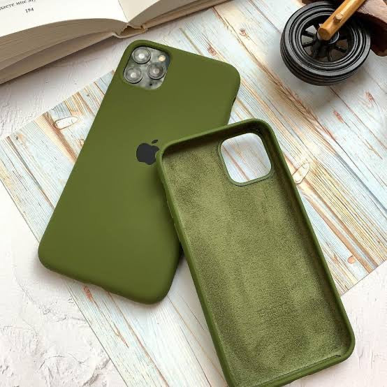 Premium Quality Army Green Silicone Case With Padding Inside