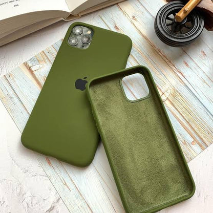 Premium Quality Army Green Silicone Case With Padding Inside