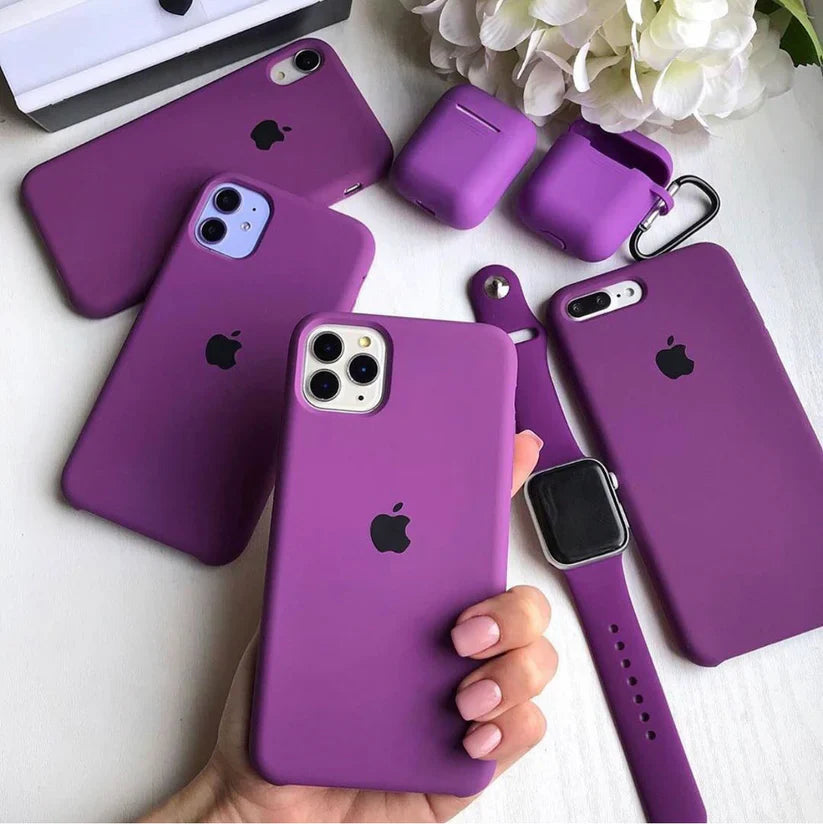 Premium Quality Purple Silicone Case With Padding Inside