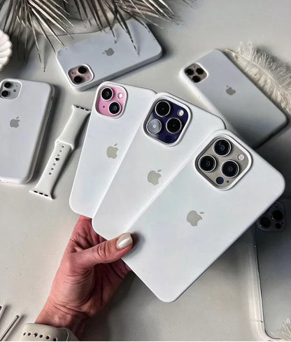 Premium Quality Pure White Silicone Case With Padding Inside