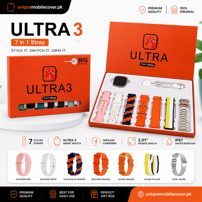 Smart Watch Ultra 3 ( 7 in 1)