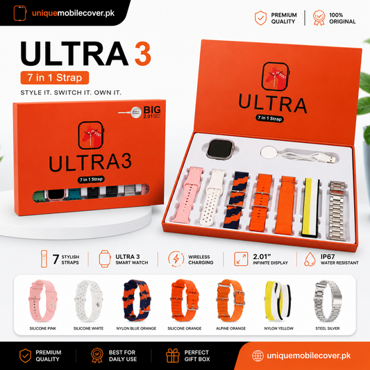Smart Watch Ultra 3 ( 7 in 1)