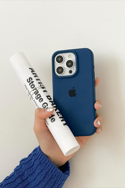Premium Quality Nevy Blue Silicone 💙 Case